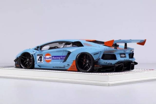 0 gulf livery 汽车模型官图,模型车身配色为 gulf 海湾石油涂装,限量