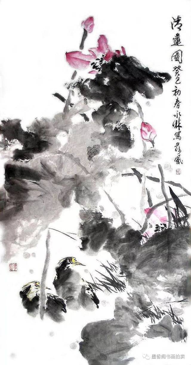 的确,画家赵永林的画,无论是牡丹,荷花,葫芦.