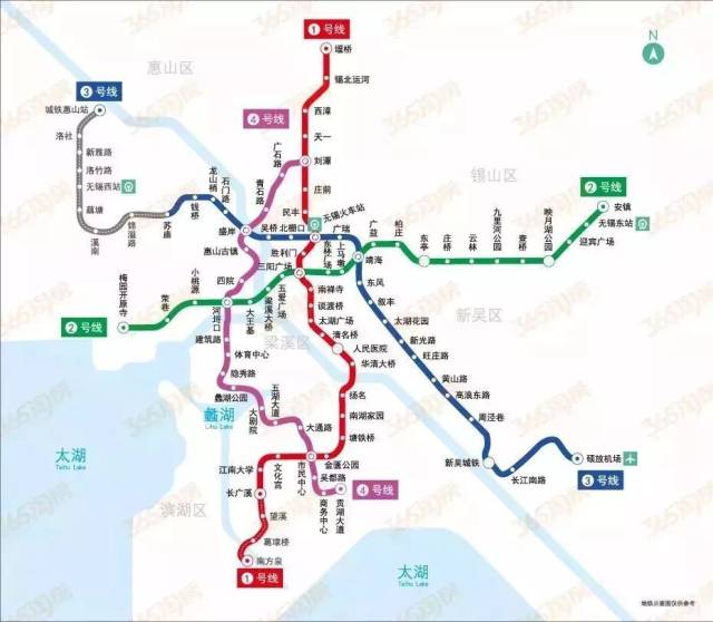 地铁3号线 无锡地铁3号线于2016年3月30日启动建设,地铁3号线预计到