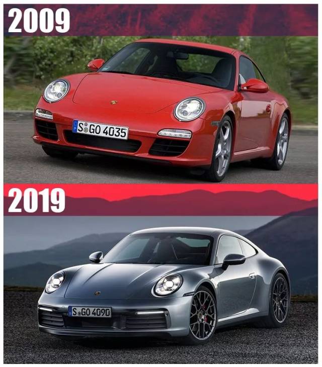 这些车型十年来基本上款式一直在换,样子一直没变