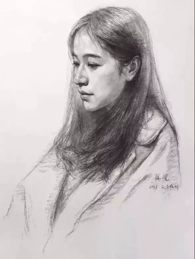 最全面女青年素描头像解析