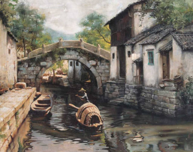 【精品油画】中国画家潘鸿海风景油画作品欣赏