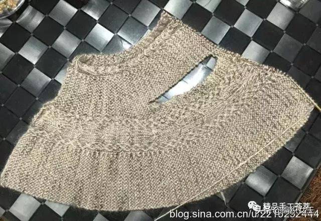 时尚的一片式圆摆披肩编织款式欣赏,有简要步骤图