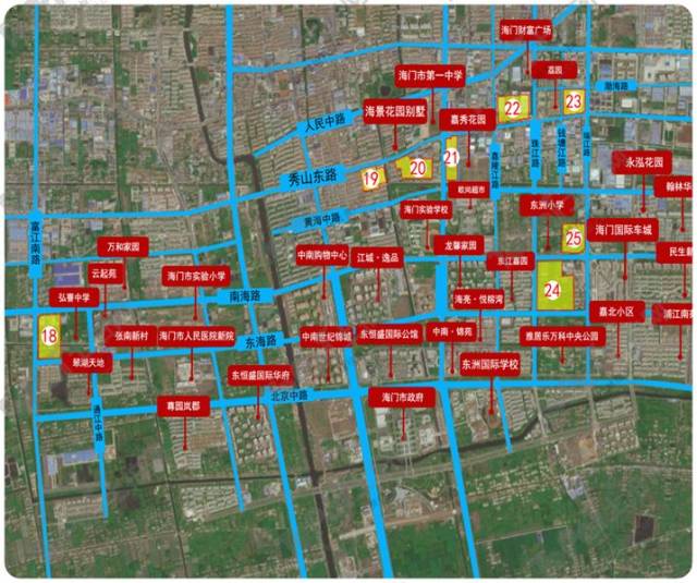 2019年海门市32宗拟出让地块信息一览 !总面积近2500亩