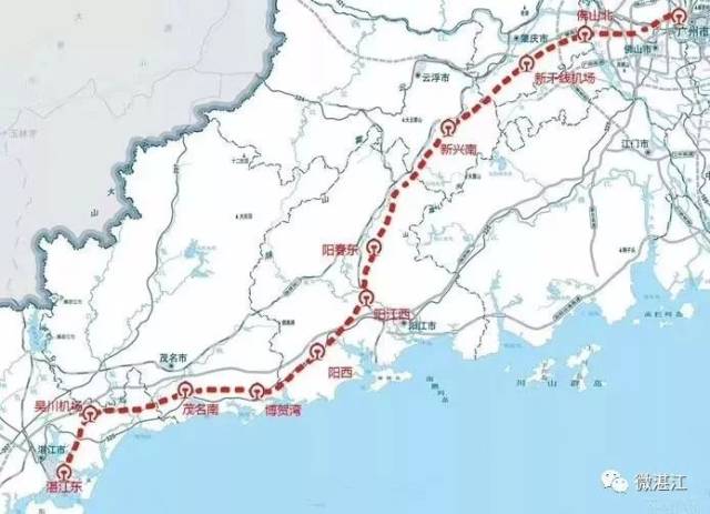 广湛高铁今年将拟定开建!时速350公里,1.5小时能达.