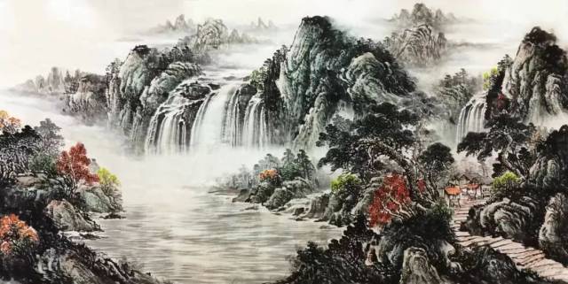 画家刘磊:雄伟壮丽,气韵生动,是山水画的重要表现内容