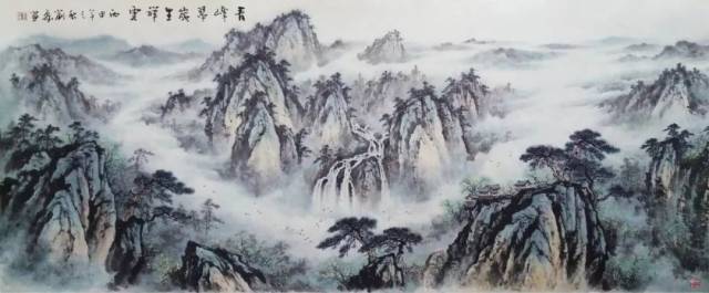 画家刘磊:雄伟壮丽,气韵生动,是山水画的重要表现内容