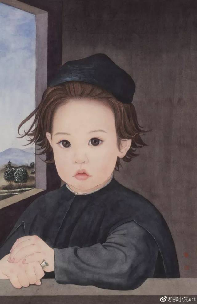 当这些经典世界名画里的人物形象 全都变成有着圆嘟嘟的脸,和撅起小