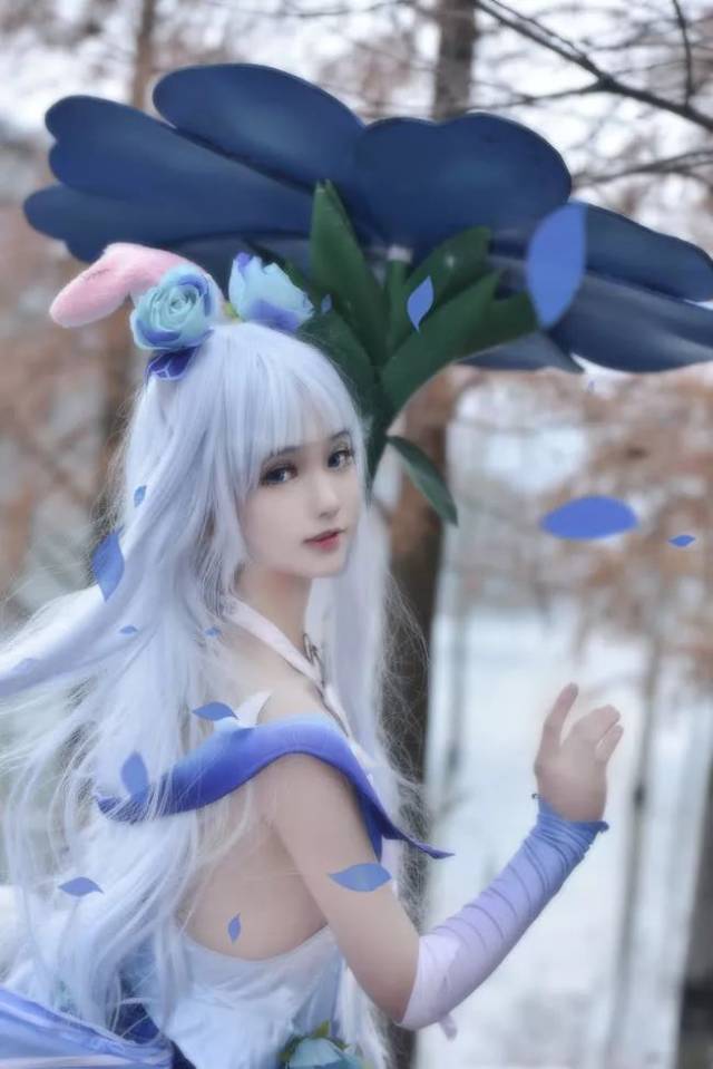 公孙离cosplay花间舞,瑶cos遇见神鹿 王者荣耀 cosplay公孙离花间舞|我的腰.
