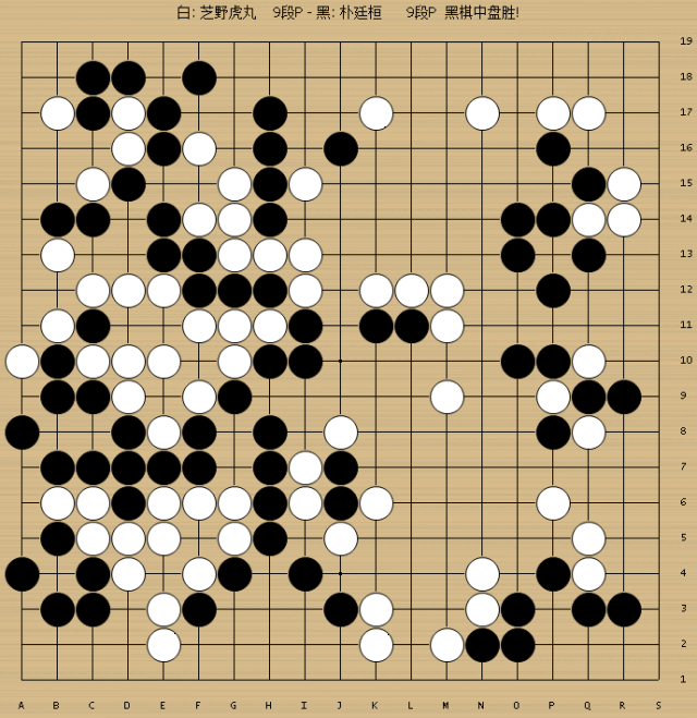 动图棋谱-贺岁杯第二局 朴廷桓执黑大胜芝野虎丸
