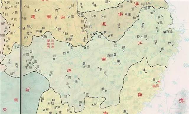 贞观元年(627年)二月,唐太宗按照天下山川形势,分为十个"道".