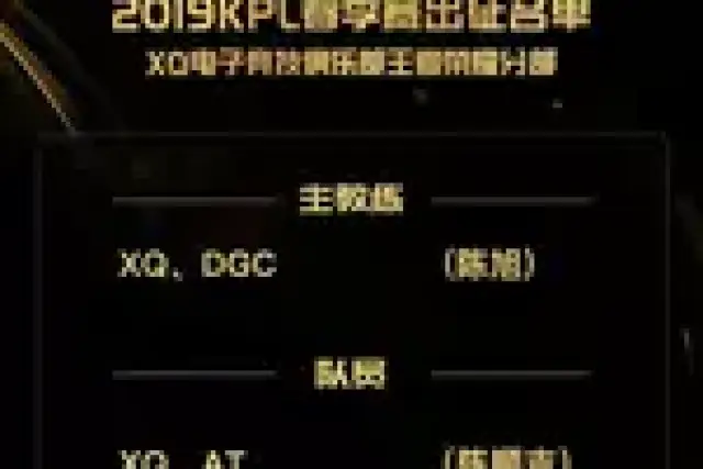 王者荣耀:XQ春季赛出征名单--DGC教练正式加