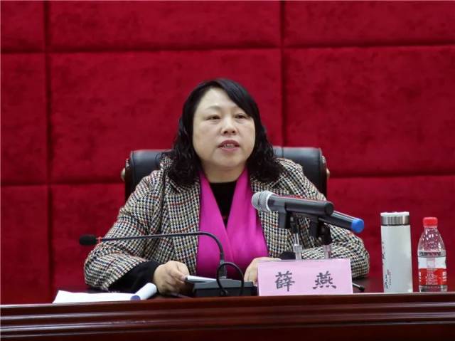 党委书记,局长薛燕代表党委在会上对2018年工作进行了总结报告,对2019