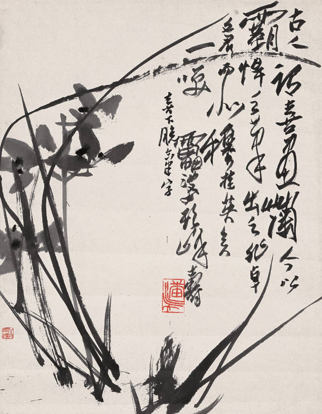 潘天寿《花鸟画》欣赏