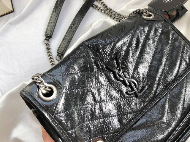 圣罗兰niki包细节图,ysl 邮差包链条长度