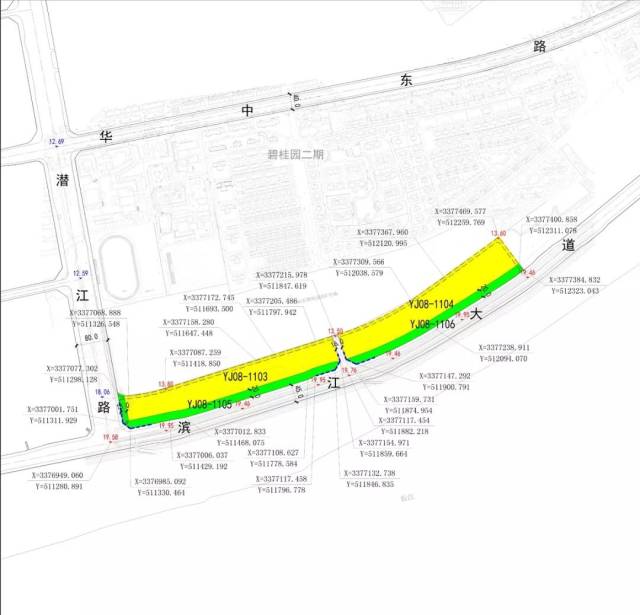 碧桂园二期南侧,滨江大道北侧两宗居住用地规划公示公告发布!