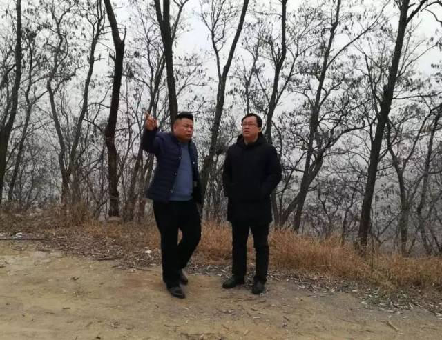 镇党委委员,副镇长郑伟及林业站相关人员现场巡查森林防火情况.
