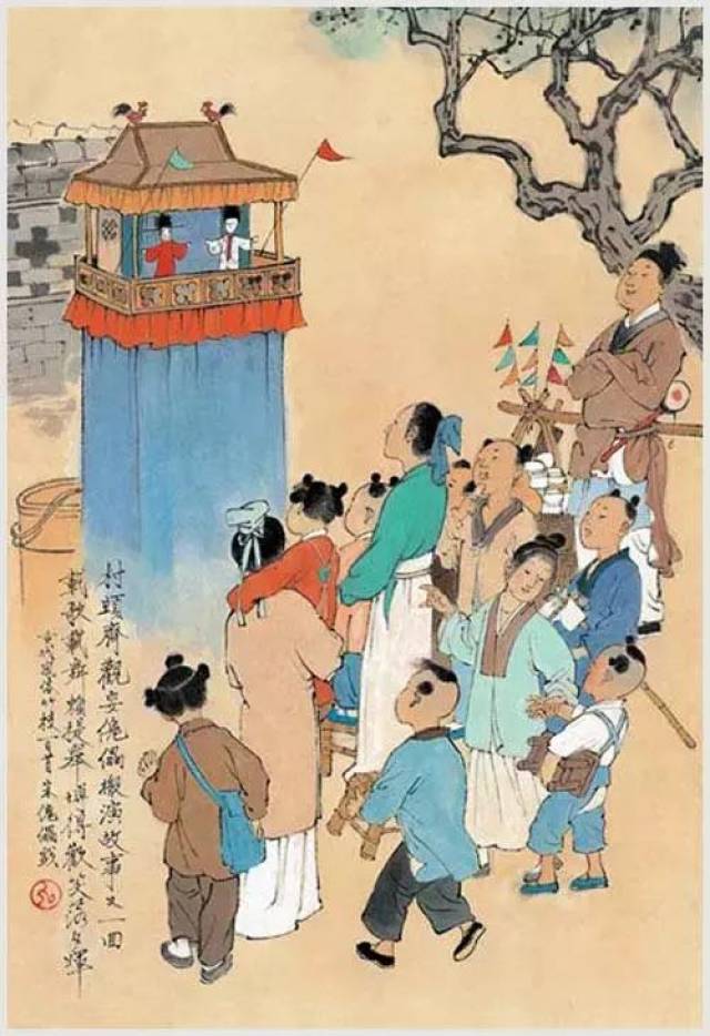 100幅绘画美图,详解中国传统文化内涵,爆竹,年画,猜灯谜