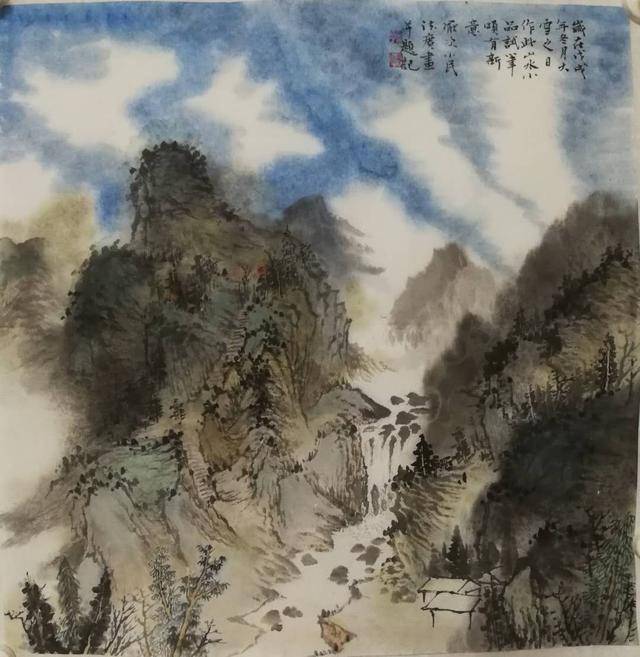 对王蒙,倪云林,董源等历代名家皆有心印,近年来多次参加省美协山水画