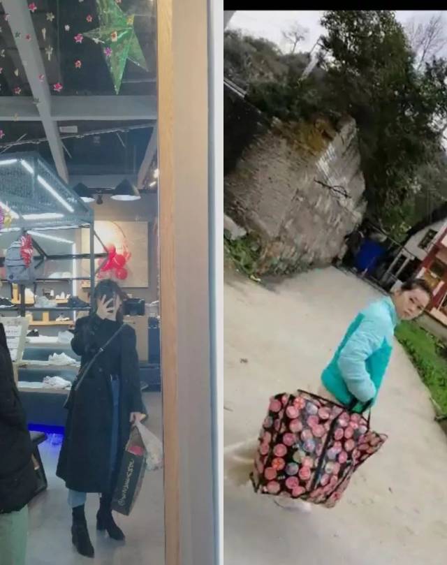 网友分享过年回老家后的土味照片对比图!哈哈哈哈太形象了!