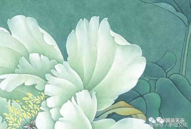中国工笔画这样处理留水线,更美!