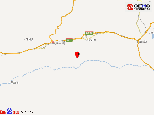 新疆阿克苏地区库车县发生3.7级地震