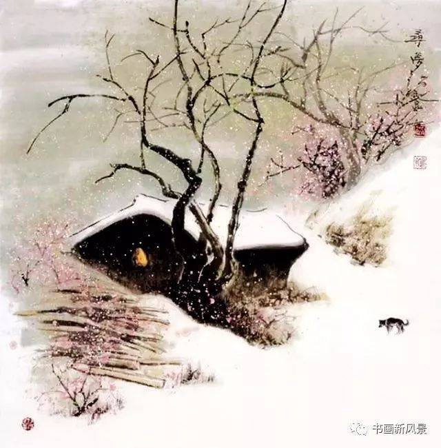 国画中最美的春雪!