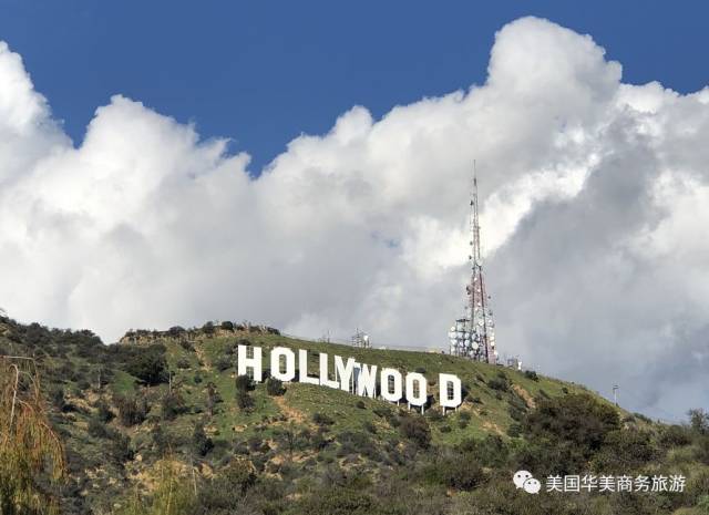 美国旅游:洛杉矶HOLLYWOOD标志牌的