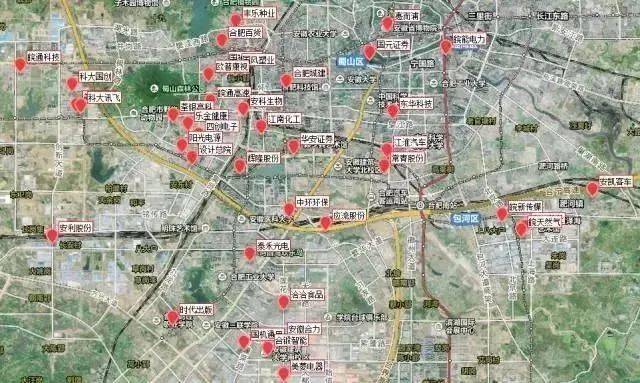 中国华东,华南所有上市公司超级全景地图(共计