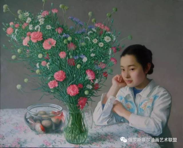 中国油画家翁伟人物油画作品欣赏