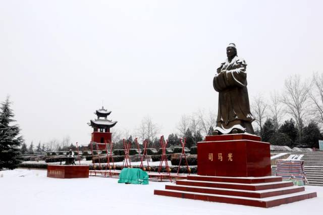 山西夏县,雪后景色美如画