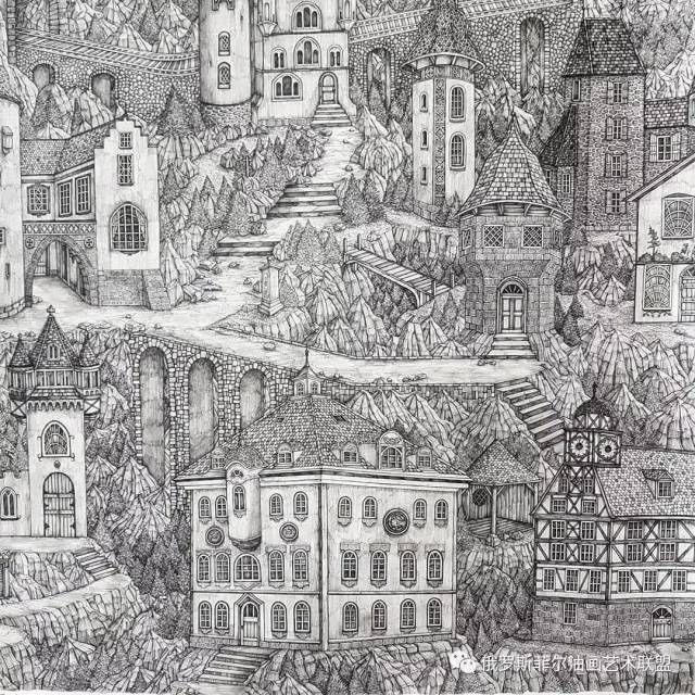 05的针管笔画十周 能把一幅画,画到什么程度?