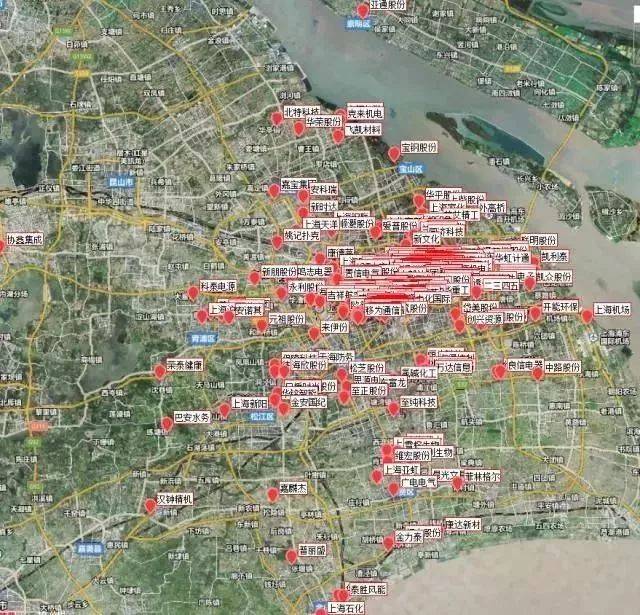 中国华东,华南所有上市公司超级全景地图(共计图片