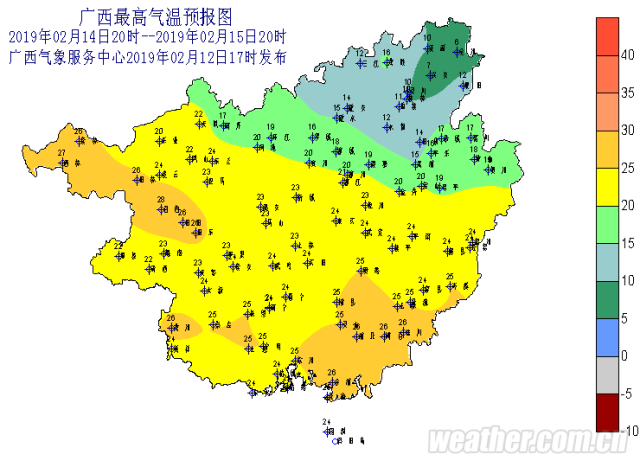 今天白天到晚上,桂林,柳州,河池等市及百色,贺州两市北部的部分地区图片