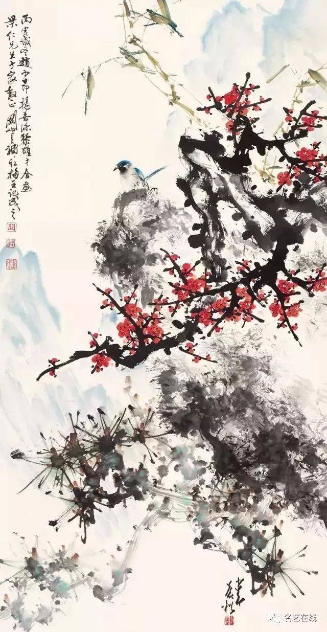 黎雄才画笔下的花鸟画,同山水画一样精彩!