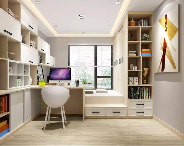 6-10平的空间就可以集卧室,休闲会客,书房,收纳于一体, 榻榻米就是多