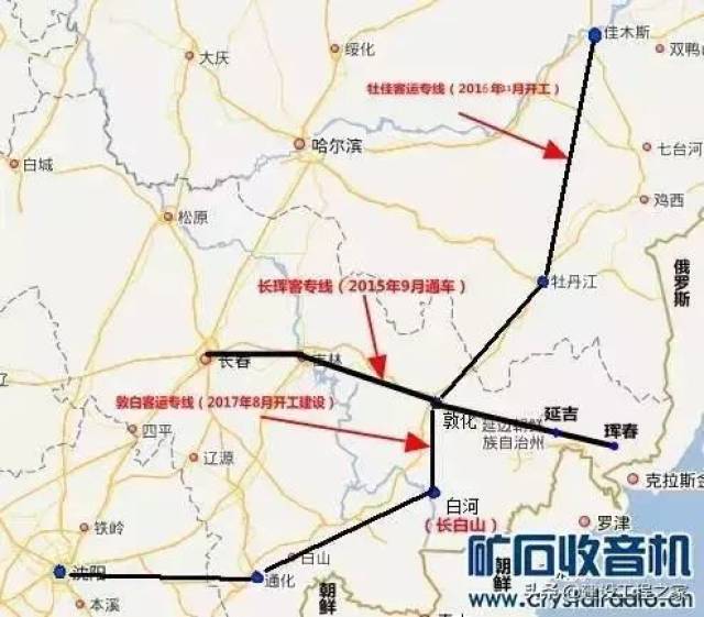 其中,涉及到吉林省的为沈阳至白河高速铁路.