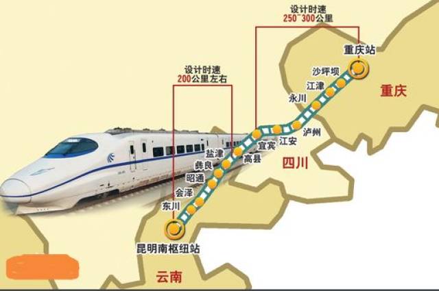 2019年开工铁路名单来了昆渝高铁今年开工建设经过泸州这些地方