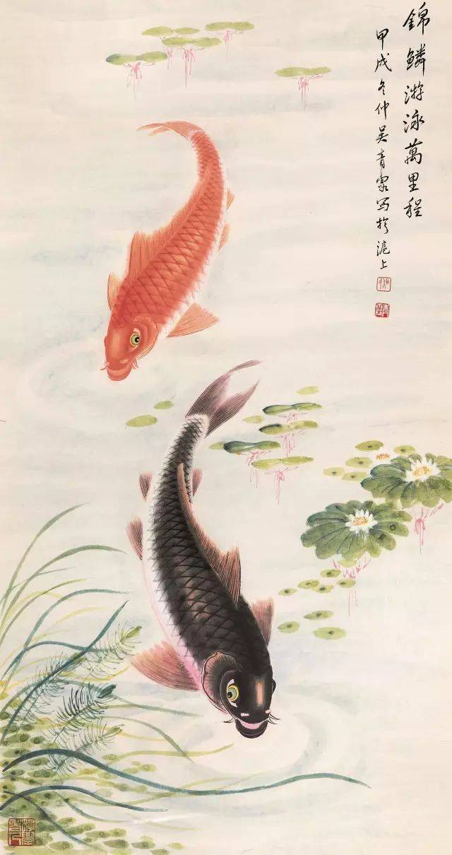 年年有余|以画鲤鱼蜚声海内外的女画家