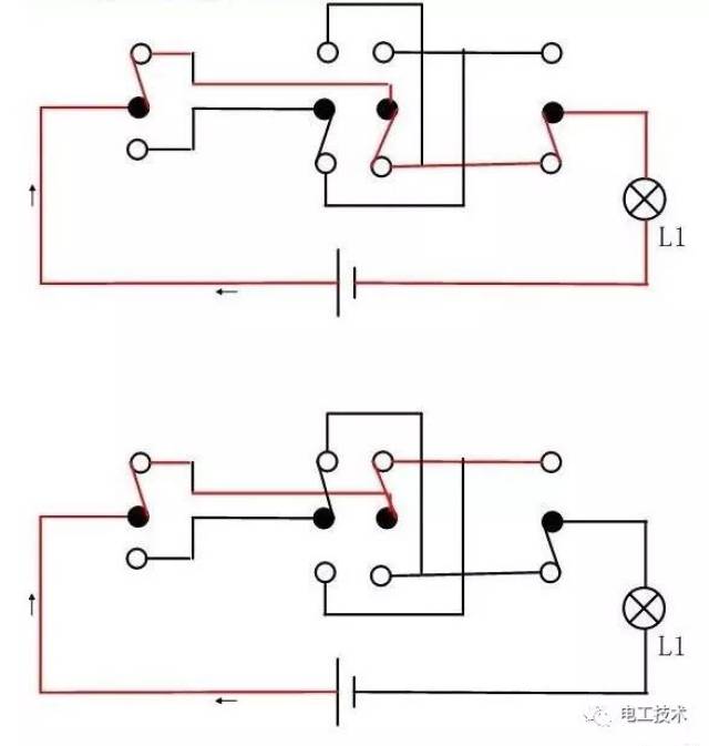 详解双控 三控 多控开关电路图