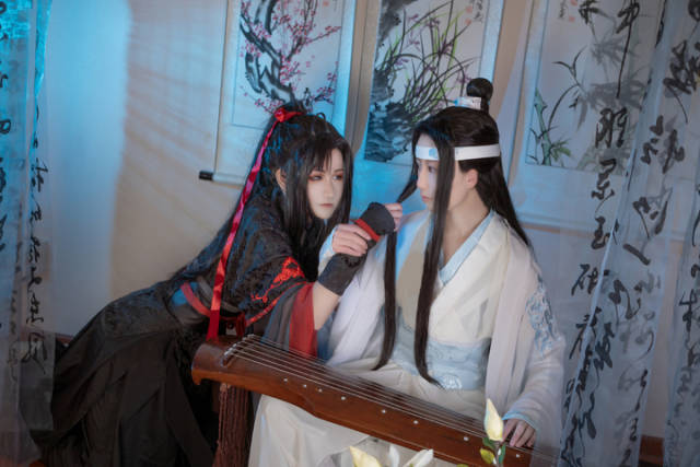 魔道祖师蓝忘机×魏无羡cosplay 忘羡cp的超甜日常