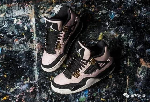 air jordan 4 "silt red" wmns 黑粉配色