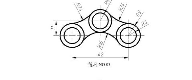 最基础autocad新手练习图,参考看看你会画几个?