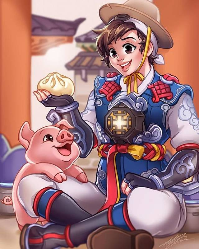 《守望先锋》官方发布2019春节活动玩家作品