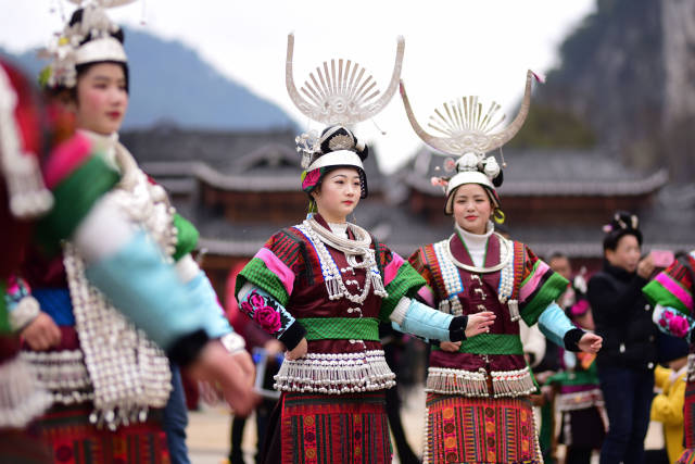 2月21日,在贵州黔东南苗族侗族自治州凯里市舟溪镇,来自凯里,雷山