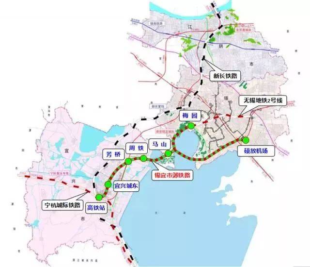 最新无锡地铁规划线路汇总包含5678号线初期规划