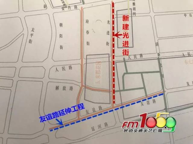 光进街的修通后能极大缓解延吉市东部新区基础设施状况,同时是进学