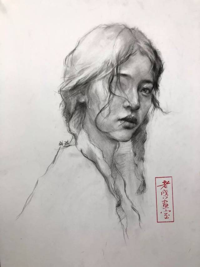 老鹰画室2019年寒假班素描,色彩,速写课作业欣赏