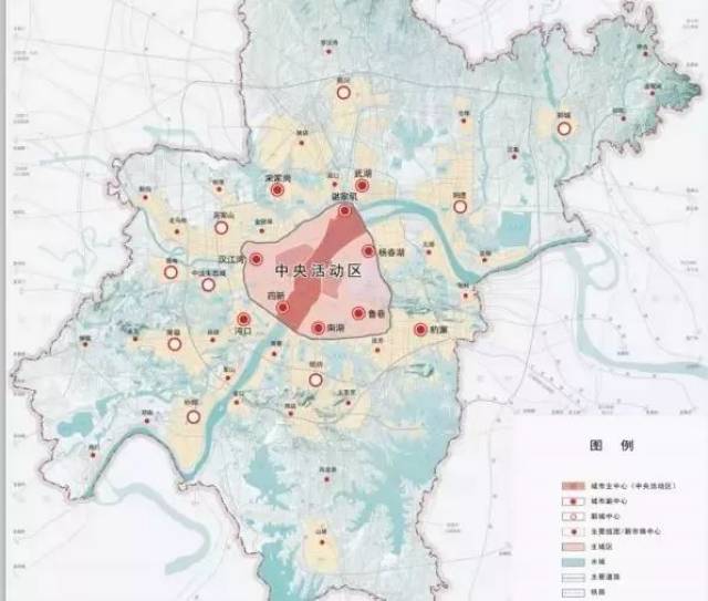 武汉规划10个城市副中心!沌口,四新都算