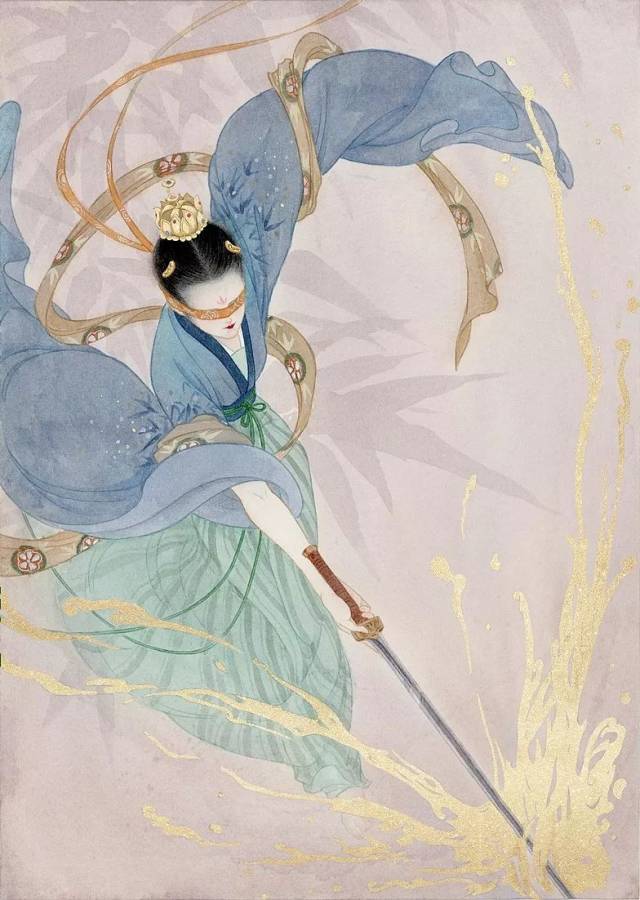 她的水彩插画诠释了什么叫神仙画画,极致的古韵之美!